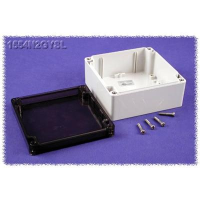 Hammond Electronics 1554N2GYSL Universele behuizing 120 x 120 x 60 Polycarbonaat Grijs 1 stuk(s)