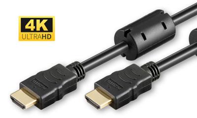 MicroConnect HDM1910V1.4FC kabel, 10 m, zwart