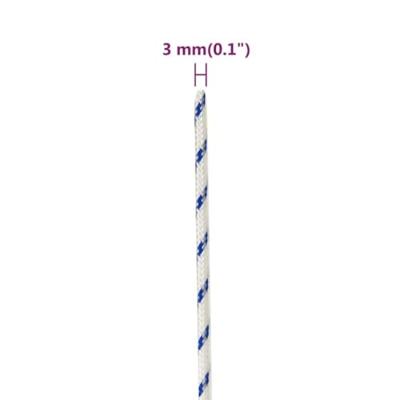 VidaXL Boot touw 3 mm 50 m polypropyleen wit VidaXL Boot touw 3 mm 50 m polypropyleen wit