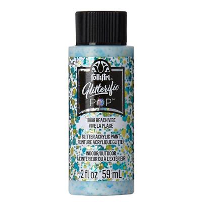 FolkArt • glitterific pop acrylic paint beach vibe 59ml