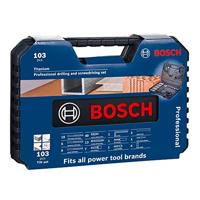 Bosch Professional 103-delige boor- en bitset (hout, steen en metaal, boor- en schroefgereedschapaccessoires) - thumbnail