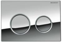 Geberit Omega 20 bedieningspaneel chroom/mat-chroom voor Geberit Omega inbouwreservoir 12cm - thumbnail