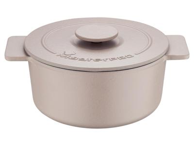 Masterpro Gietijzeren pan met deksel Ø 21 cm (Beige) Masterpro Gietijzeren pan met deksel Ø 21 cm (Beige)