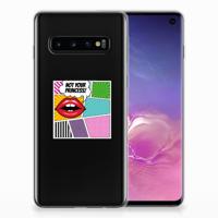 Samsung Galaxy S10 | Sillicone Back Cover | Popart Princess - thumbnail