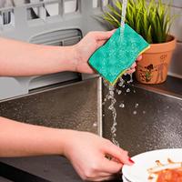 Vileda Glitzi Always Clean Schuursponsen 2 Stuks Geel/Groen - thumbnail