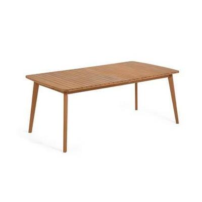Kave Home Uitschuifbare Tuintafel 'Hanzel' 183-240 x 100cm, kleur Naturel