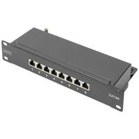 Digitus DN-91608S-EA 8 poorten Patchpaneel 254 mm (10) CAT 6A 1 HE Meerdere kleuren Ingericht - thumbnail