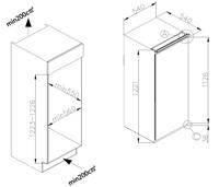 Inventum IKK1220S koelkast Ingebouwd 197 l F Wit - thumbnail