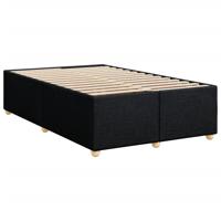 Boxspring met matras stof zwart 120x200 cm - thumbnail