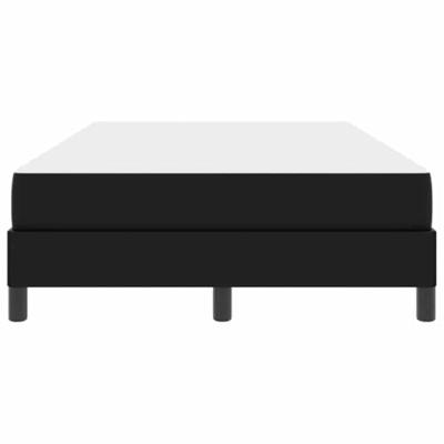 Bed met matras Zwart 120 x 200 cm Kunstleer