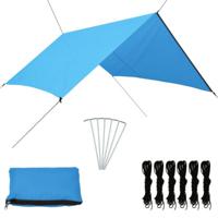 VidaXL Afdekzeil 3x2,85 m blauw - thumbnail