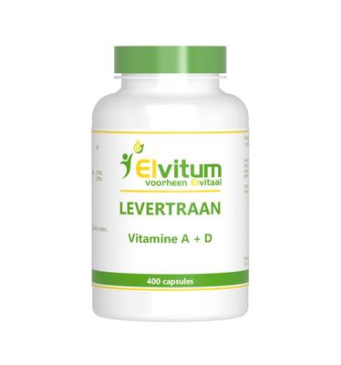 Elvitum Levertraan A D3 400 Capsules Elvitum Levertraan A D3 400 Capsules