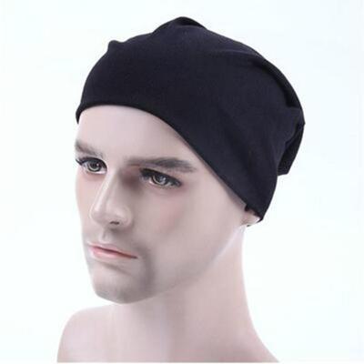 Mannen Candy kleuren brei mouw GLB hip-hop GLB hoed grootte: één grootte (zwart)