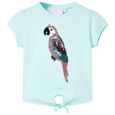 VidaXL Kindershirt 140 lichtzeeblauw