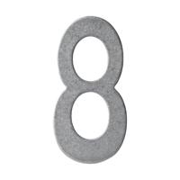 Intersteel Huisnummer 8Numbra 15cm RVS getrommeld - 0034.402048 - thumbnail