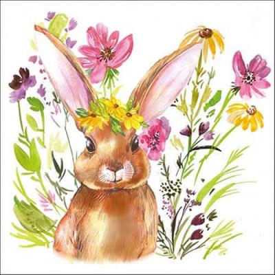Ambiente Servetten 33cm girl bunny