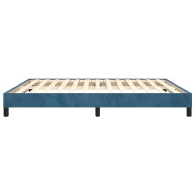 Bedframe fluweel donkerblauw 180x200 cm Bedframe fluweel donkerblauw 180x200 cm