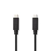 Nedis USB-Kabel | USB 3.2 Gen 2 | USB-C Male naar USB-C Male | 10 Gbps | 1 m | 30 stuks - CCGT64750BK10 CCGT64750BK10 - thumbnail