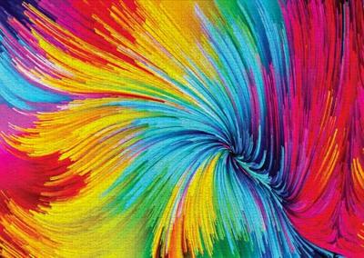 Colorful Paint Swirl Puzzel 1000 Stukjes Colorful Paint Swirl Puzzel 1000 Stukjes