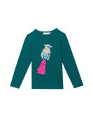 Someone Meisjes t-shirt LS - Medium groen - thumbnail