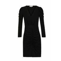 Morgan jurk met plooien zwart - thumbnail