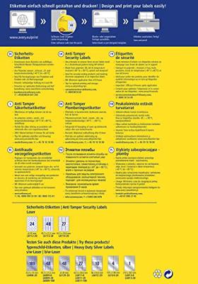 Avery-Zweckform Veiligheidsetiketten L6113-20 (N/A ),Wit, 960 stuk(s), Permanent hechtend Avery-Zweckform Veiligheidsetiketten L6113-20 (N/A ),Wit, 960 stuk(s), Permanent hechtend