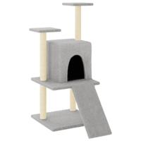 VidaXL Kattenmeubel met sisal krabpalen 110 cm lichtgrijs - thumbnail