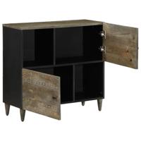 Dressoir 80x33x75 cm massief mangohout - thumbnail