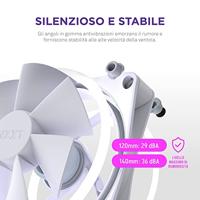 NZXT f120 rgb duo case fan (wit, 120 x 120 x 25 mm, pwm, zonder controller) - thumbnail