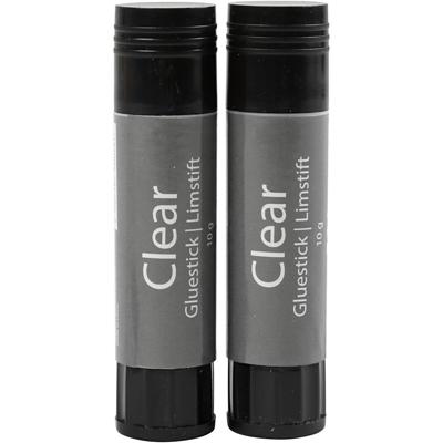 Creativ Company Transparante lijmstift, 2st.