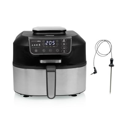 Princess 01.182092.01.001 Airfryer 5.6 l 1760 W Instelbare temperatuur, Timerfunctie, Grillfunctie, Heteluchtfunctie Zilver-zwart