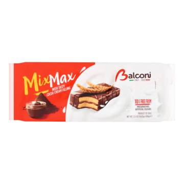 Balconi Mix Max with Tasty Cocoa Cream Filling 10 x 35 g bij Jumbo