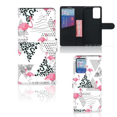 Xiaomi Redmi Note 10 Pro | Telefoonhoesje | Met pasjeshouder | Flamingo Triangle