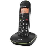 Doro PhoneEasy 100 W draadloze telefoon DECT voor senioren met grote toetsen en versterkt geluid (zwart x 1) [Franse versie] - thumbnail