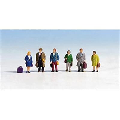 NOCH 45220 TT Reizigers figuren Geverfd, Staand