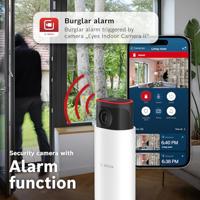 Bosch Smart Home Eyes binnencamera II, wifibeveiligingscamera voor binnen, compatibel met Amazon Alexa - thumbnail