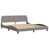 Bedframe zonder matras stof taupe 180x200 cm - thumbnail