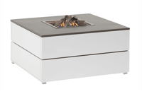 Cosipure 100 white frame / grey top 100x100x50 cm - Numansdorp Showmodel- - Aluminium- Cosi Fires - thumbnail