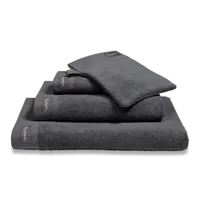 Vandyck Vandyck Home Uni Off Black Douchelaken 70x140 - thumbnail