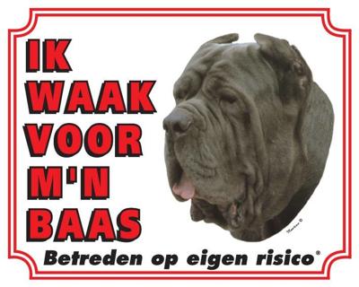 Mastino Waakbord - Ik waak voor mijn baas