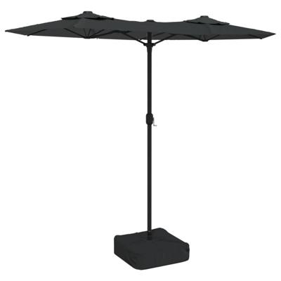 VidaXL Parasol dubbel dak 316x240 cm antracietkleurig