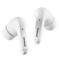 Intenso T302A In Ear headset Bluetooth Stereo Wit Noise Cancelling Indicator voor batterijstatus, Headset, Oplaadbox, Touchbesturing - thumbnail