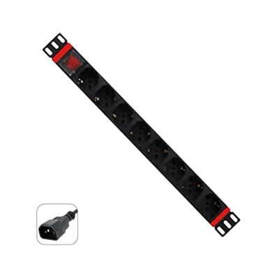 Strip 19" 8 Tomas Schuko con On/Off Switch WP WPN-PDU-C01-08 Strip 19" 8 Tomas Schuko con On/Off Switch WP WPN-PDU-C01-08