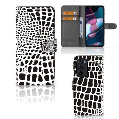 Motorola Edge 30 Pro | Telefoonhoesje | Met pasjeshouder | Slangenprint Motorola Edge 30 Pro | Telefoonhoesje | Met pasjeshouder | Slangenprint