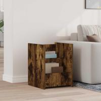 Bijzettafel Gerookt eiken 35 x 35 x 45 cm Bewerkt hout - thumbnail
