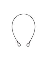 EUROLITE Steel Rope (SC) 600x3mm black with thimbles - thumbnail