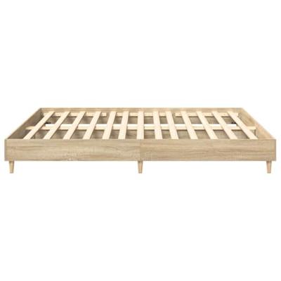 Bedframe zonder matras hout sonoma eikenkleurig 160x200 cm