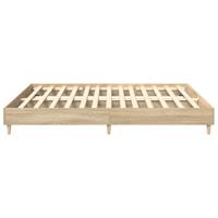 Bedframe zonder matras hout sonoma eikenkleurig 160x200 cm - thumbnail