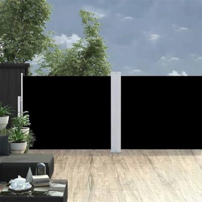VidaXL Tuinscherm uittrekbaar 140x1200 cm zwart