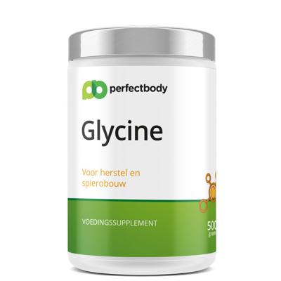 Glycine poeder - 100% puur aminozuur - Voor slaap, spieren & huid - 500 gram PerfectBody Glycine poeder - 100% puur aminozuur - Voor slaap, spieren & huid - 500 gram PerfectBody